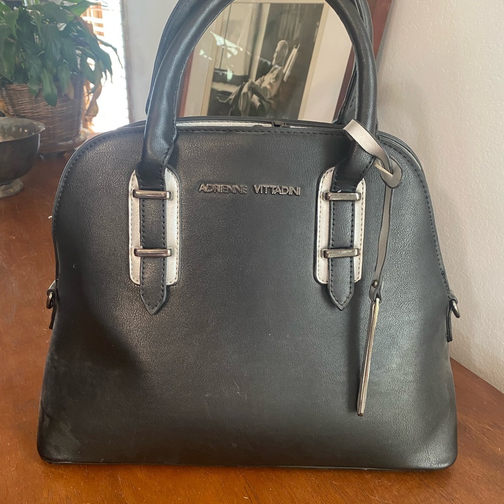 Adrienne Vittadini Black and Silver bag NWOT